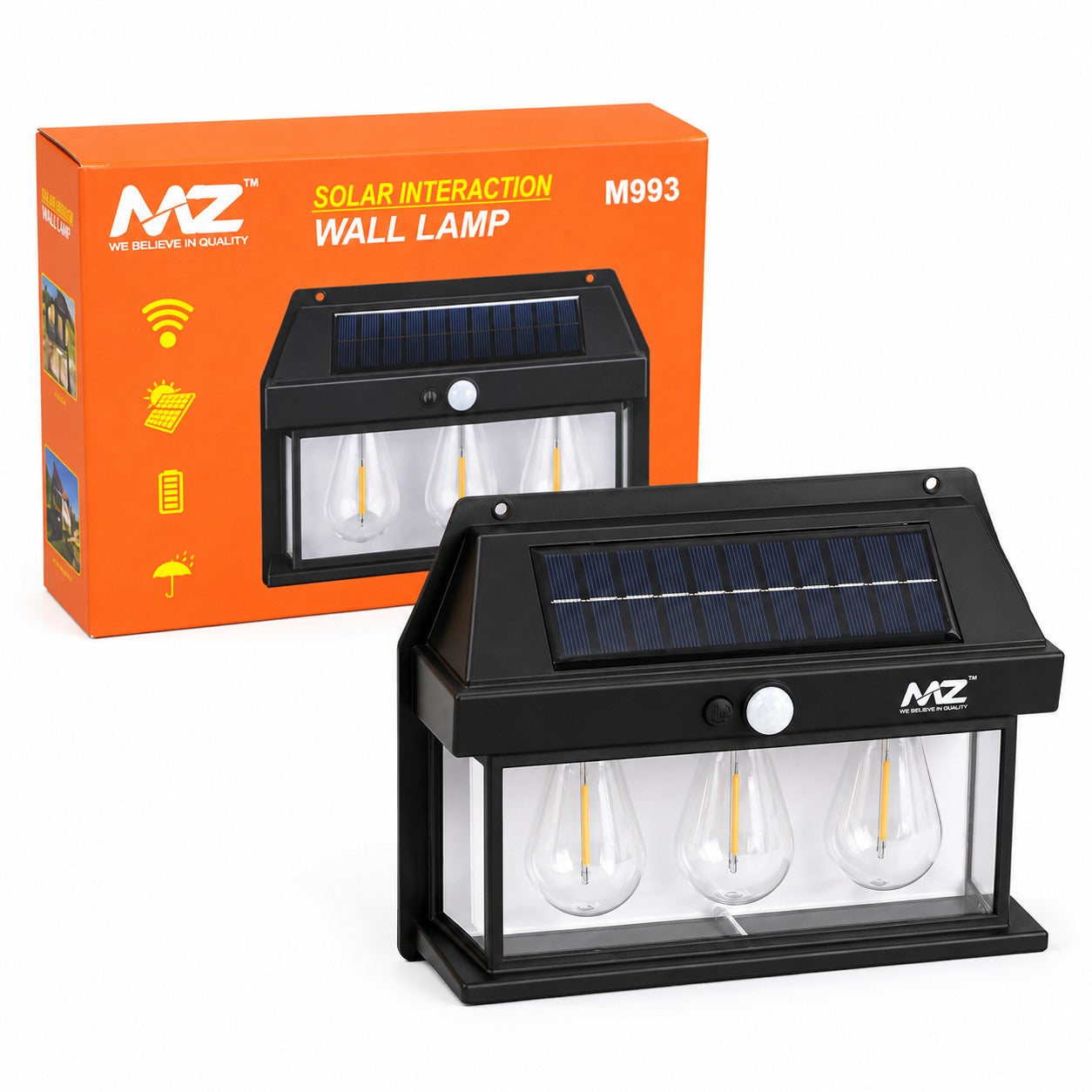 Solar Wall Lamp with Motion Sensor